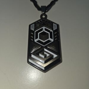 Threyda 1/300 Gunmetal Art Pendant Necklace
